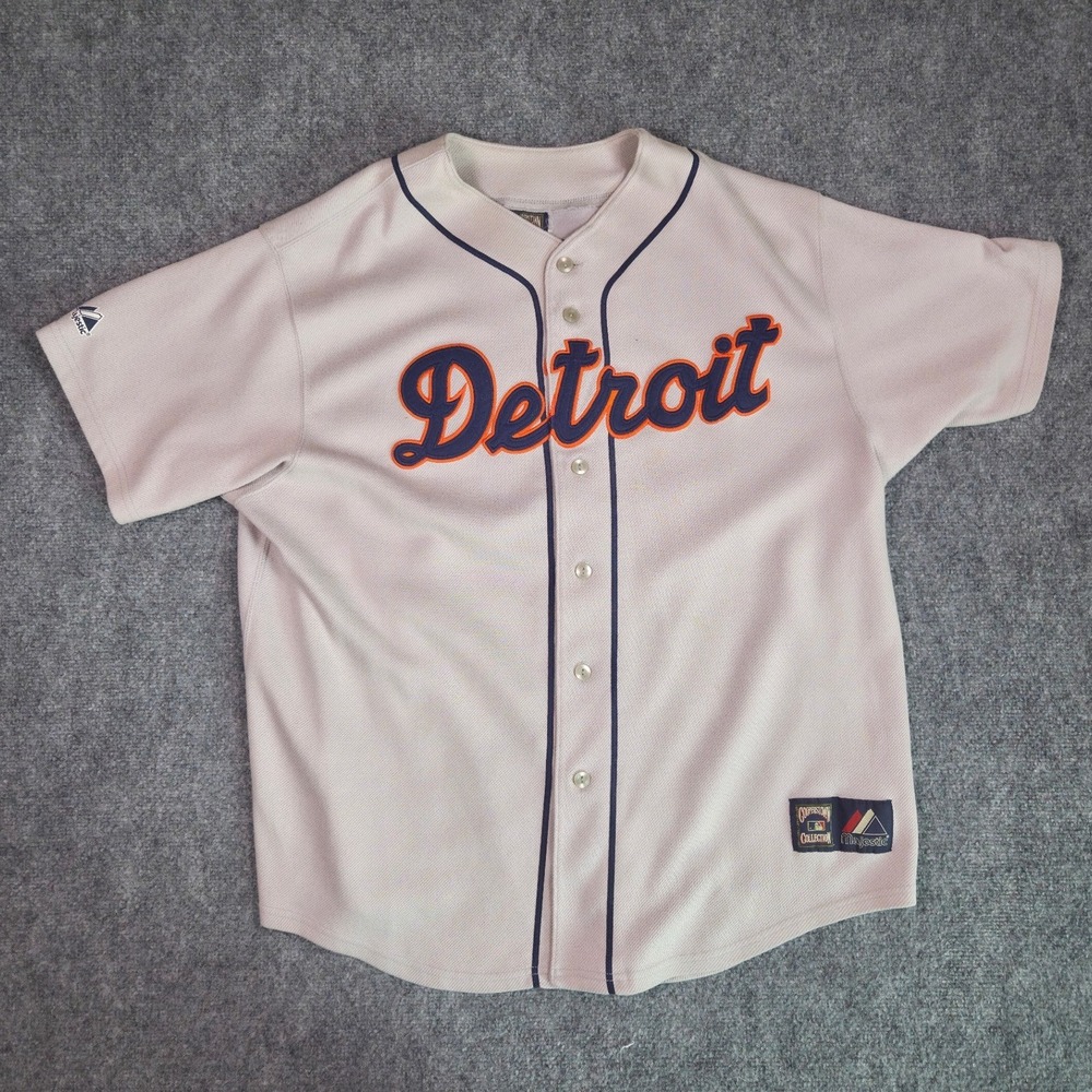 Detroit Tigers Baseball Jersey Mens XXL Majestic Cooperstown Collect Darius 26
